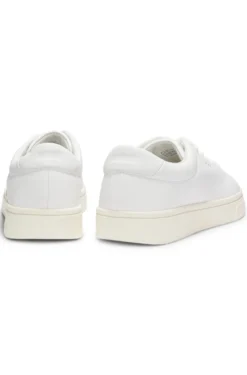 Nappa-leather trainers with gold-tone logo
