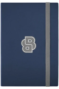 Navy A5 notebook with Double B monogram