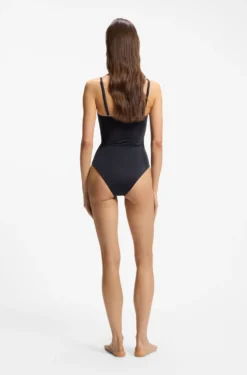 One-piece swimsuit with Double B monogram