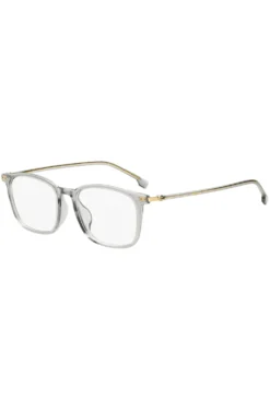 Optical frames in transparent acetate and gold-tone steel