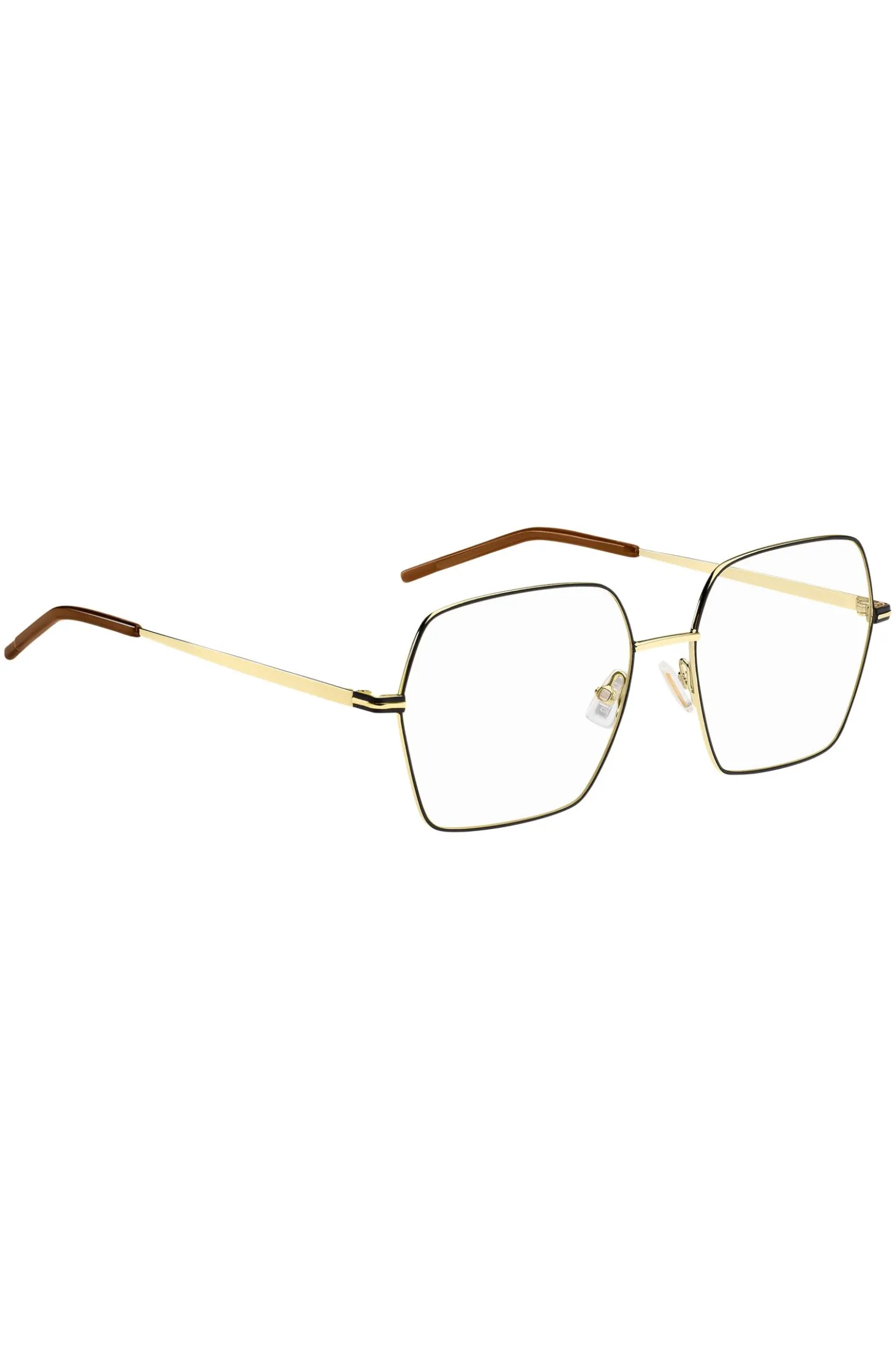 Optical frames in ultra-thin gold-tone steel