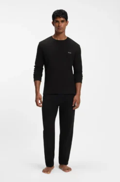 Ottoman pyjama T-shirt with embroidered logo