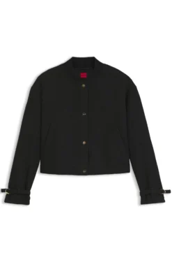 Oversized-fit blazer in bouclé fabric