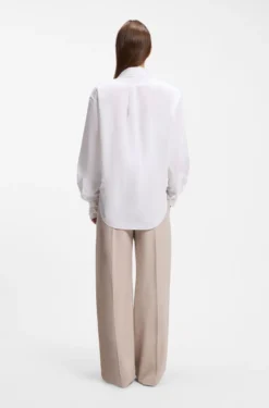 Oversized-fit blouse in cotton