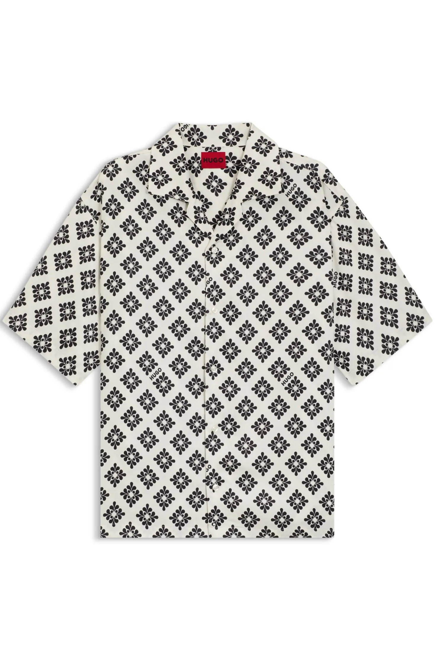 Oversized-fit shirt with statement print