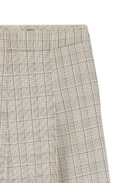 Oversized-fit trousers in checked stretch wool