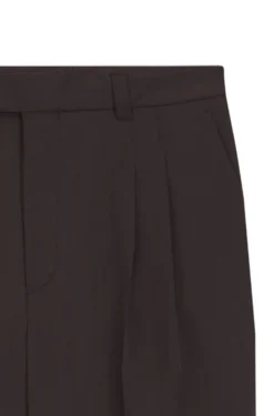 Oversized-fit trousers in draped twill