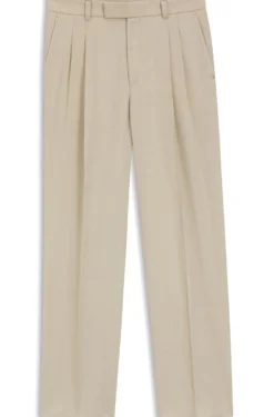 Oversized-fit trousers in draped twill