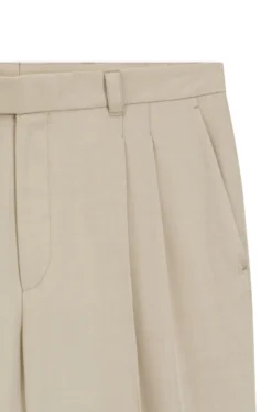Oversized-fit trousers in draped twill