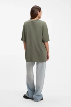 Oversized-fit T-shirt in cotton with graphic print