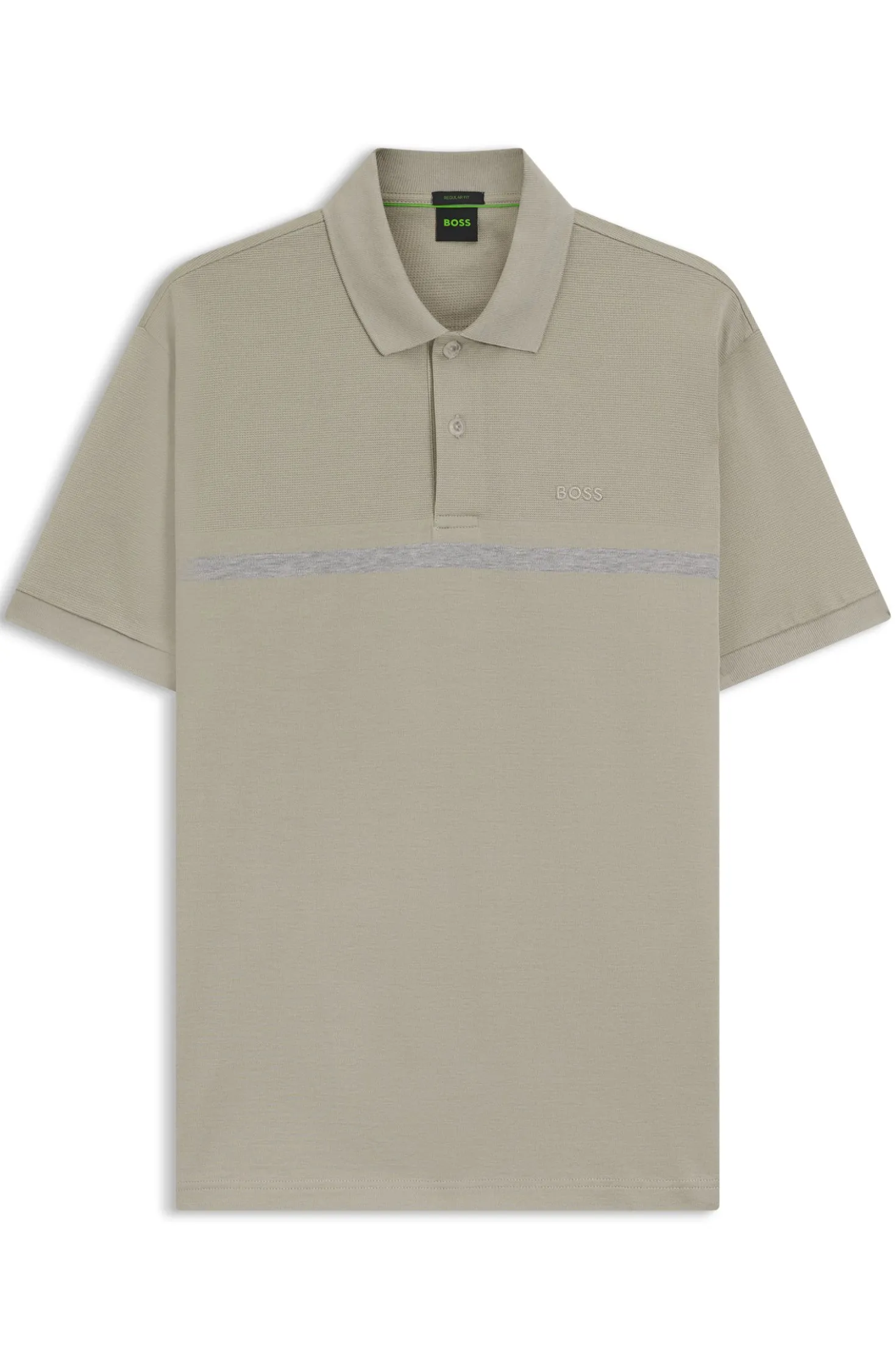 Paddy polo shirt in cotton with horizontal stripe