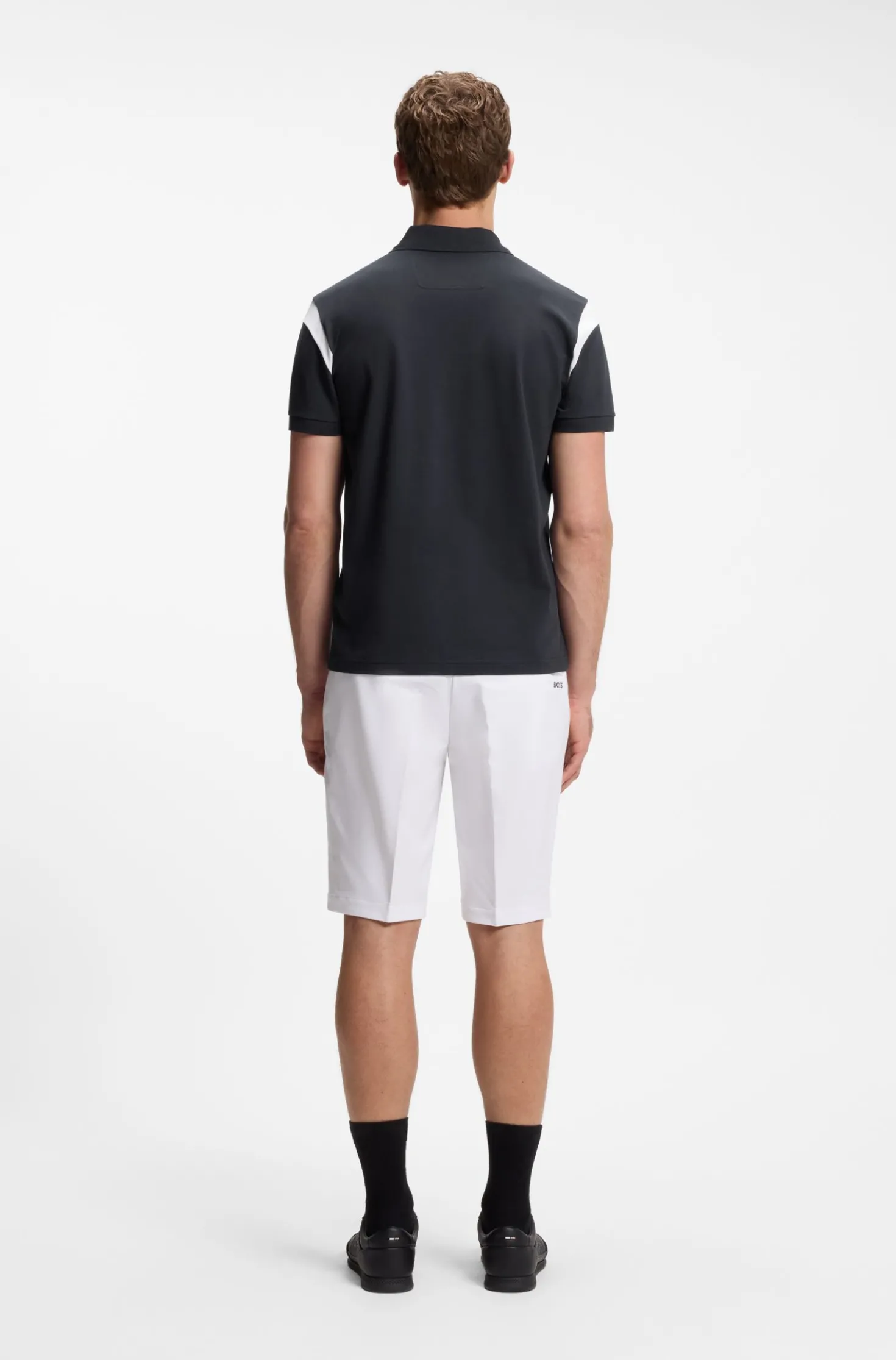 Paddy polo shirt in stretch cotton