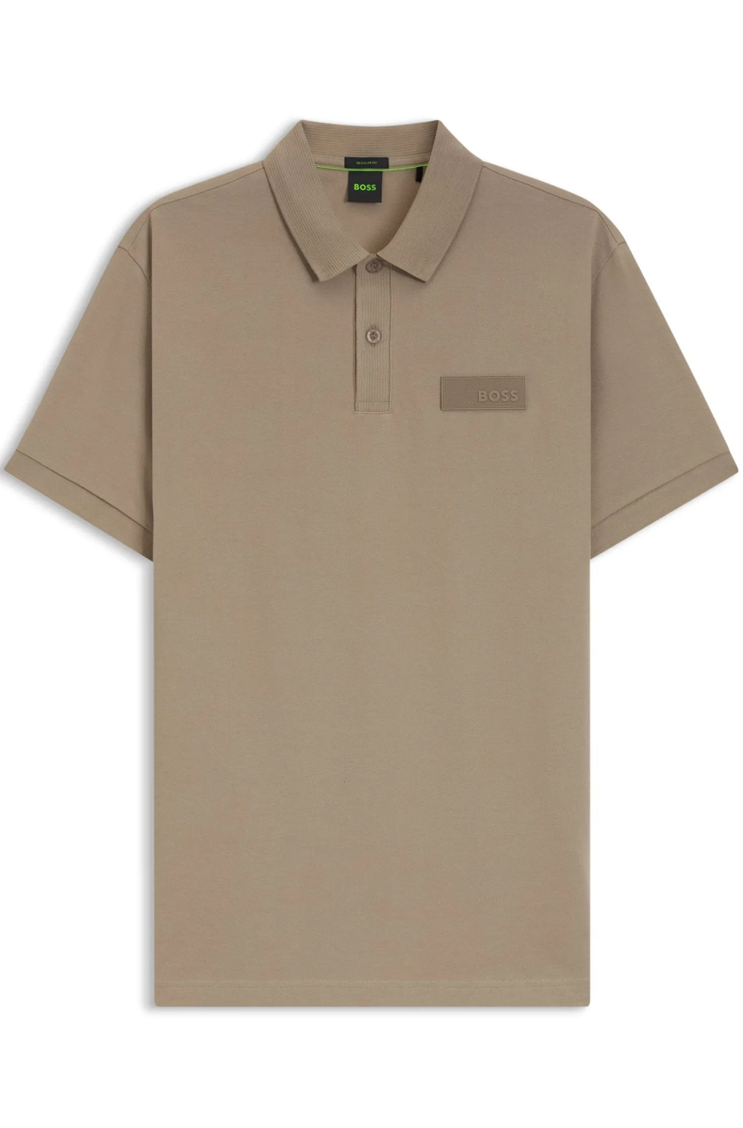 Paddy polo shirt with structured logo patch