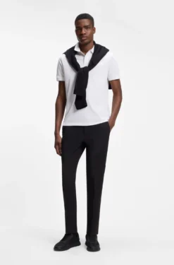 Paddy polo shirt with structured logo patch