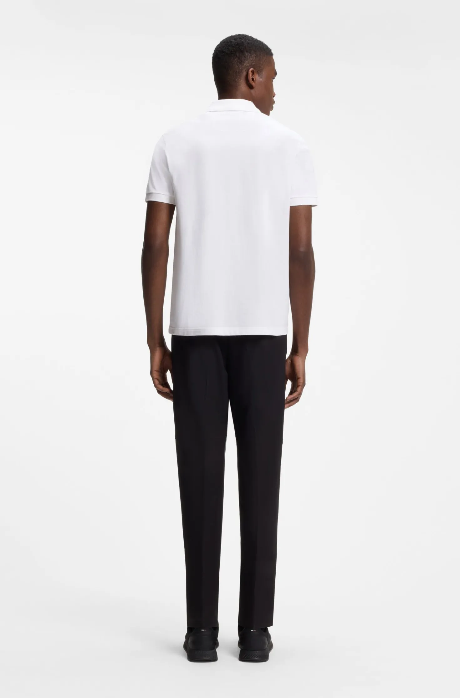 Paddy polo shirt with structured logo patch