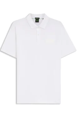 Paddy polo shirt with structured logo patch