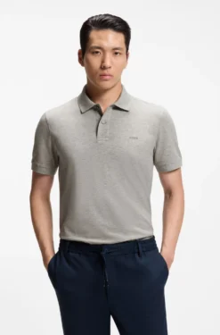 Pallas polo shirt in cotton piqué with embroidered logo
