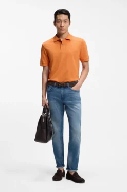 Pallas polo shirt in cotton piqué with embroidered logo