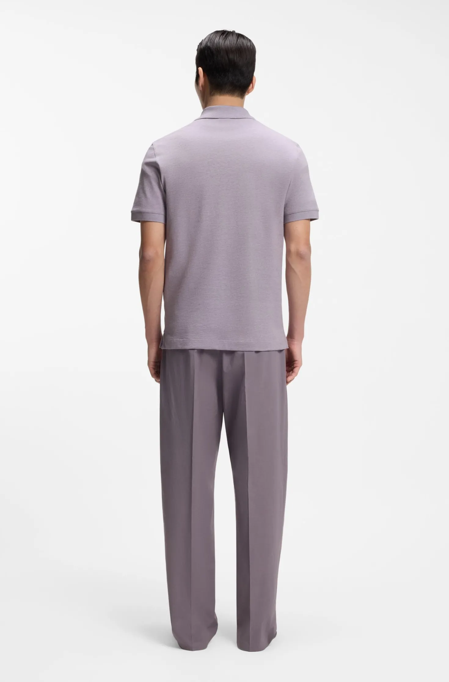 Pallas polo shirt in cotton piqué with embroidered logo