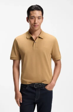 Pallas polo shirt in cotton piqué with embroidered logo