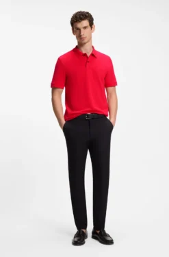 Pallas polo shirt in cotton piqué with embroidered logo