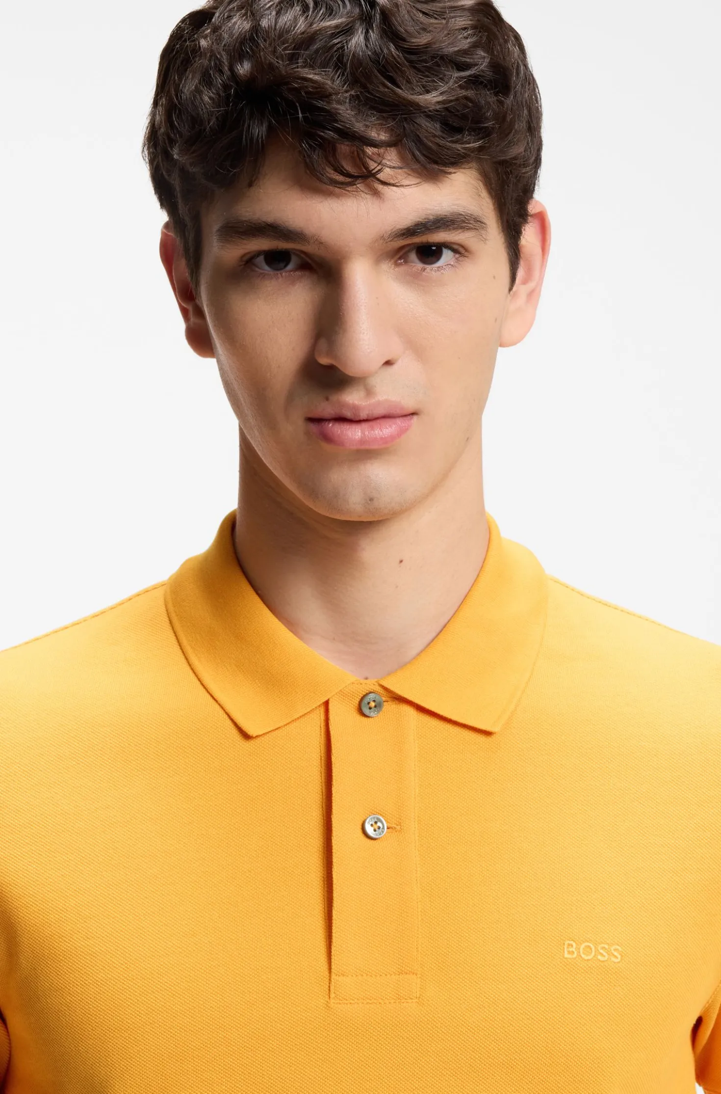 Pallas polo shirt in cotton piqué with embroidered logo