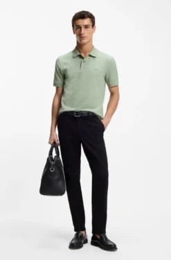 Pallas polo shirt in cotton piqué with embroidered logo