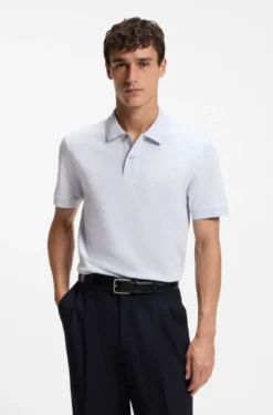 Pallas polo shirt in cotton piqué with embroidered logo