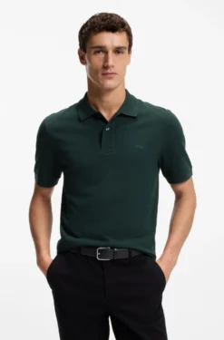 Pallas polo shirt in cotton piqué with embroidered logo