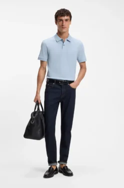 Pallas polo shirt in cotton piqué with embroidered logo