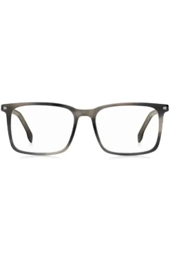 Patterned-acetate optical frames with silver-tone trims