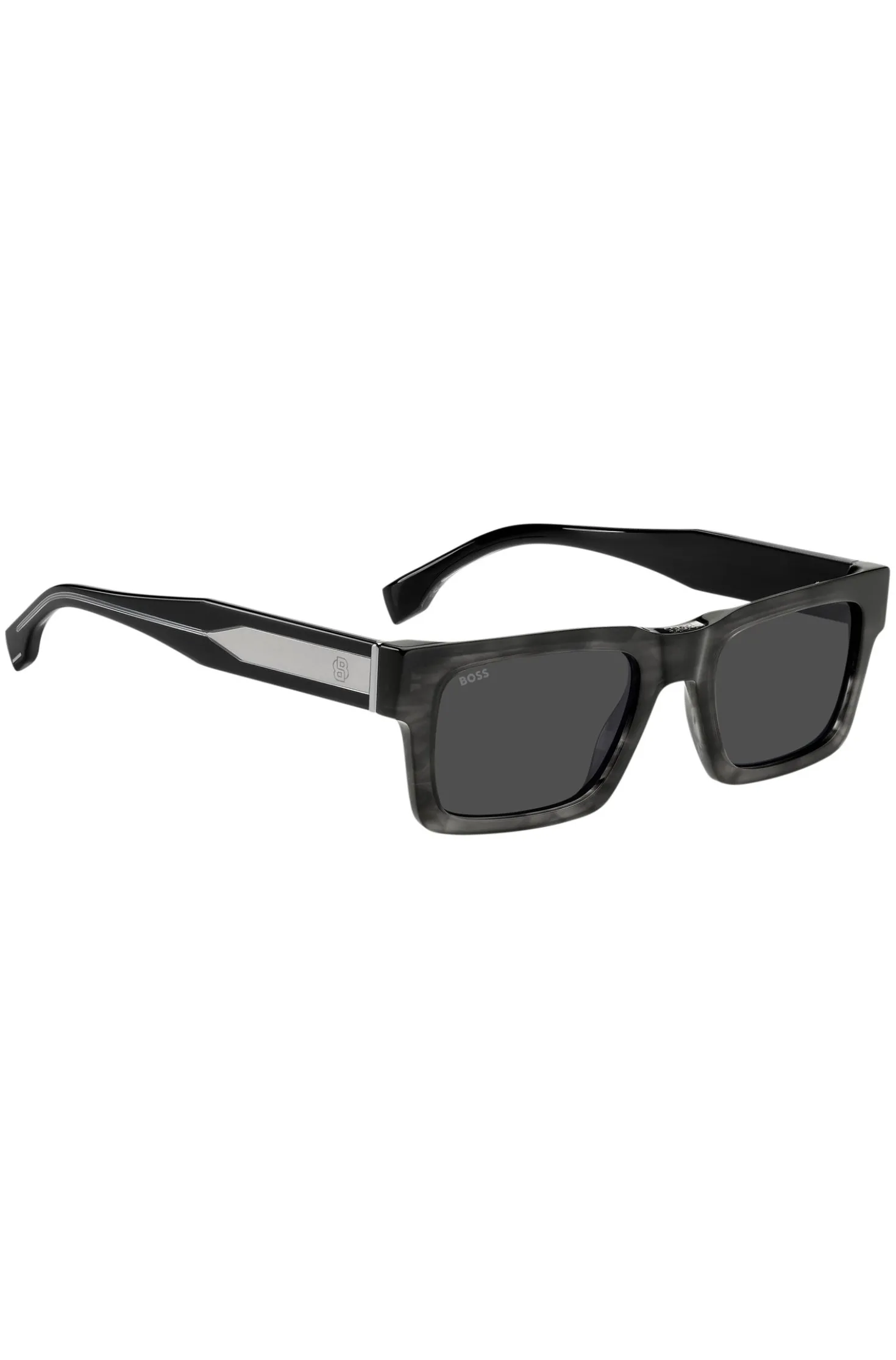 Patterned-acetate sunglasses with Double B monogram