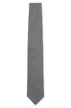 Patterned tie in Italian-made silk