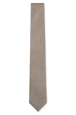 Patterned tie in Italian-made silk