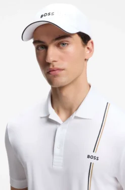 Perforated cap with gloss logo