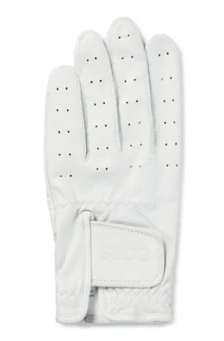 Perforated glove in nappa leather with riptape closure