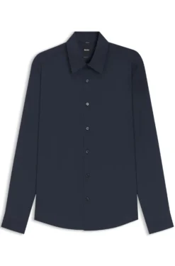 Performance regular-fit shirt with micro pattern