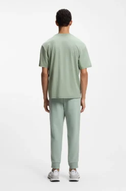 Pima-cotton T-shirt with tennis artwork
