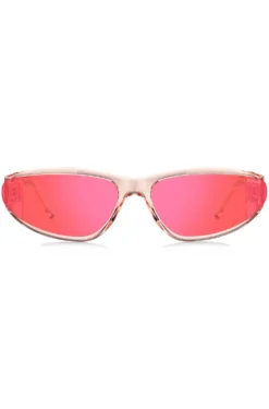 Pink-acetate sunglasses with tonal lenses