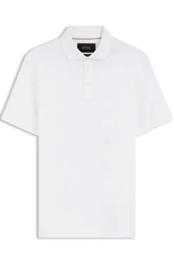 Polo shirt in mercerised cotton