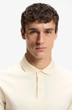 Polo shirt in mercerised cotton