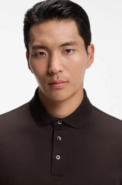 Polo shirt in mercerised cotton