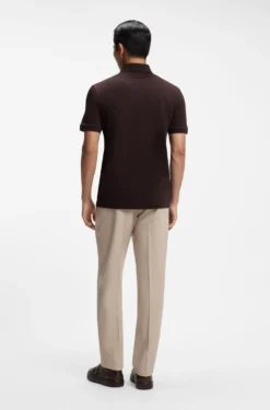 Polo shirt in mercerised cotton