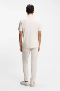 Polo shirt in mercerised cotton