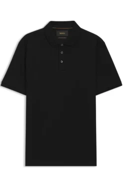 Polo shirt in mercerised cotton