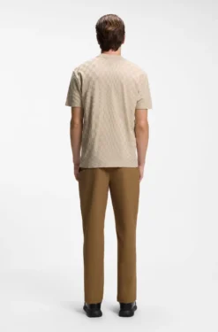 Porsche x BOSS cotton T-shirt with Pasha pattern