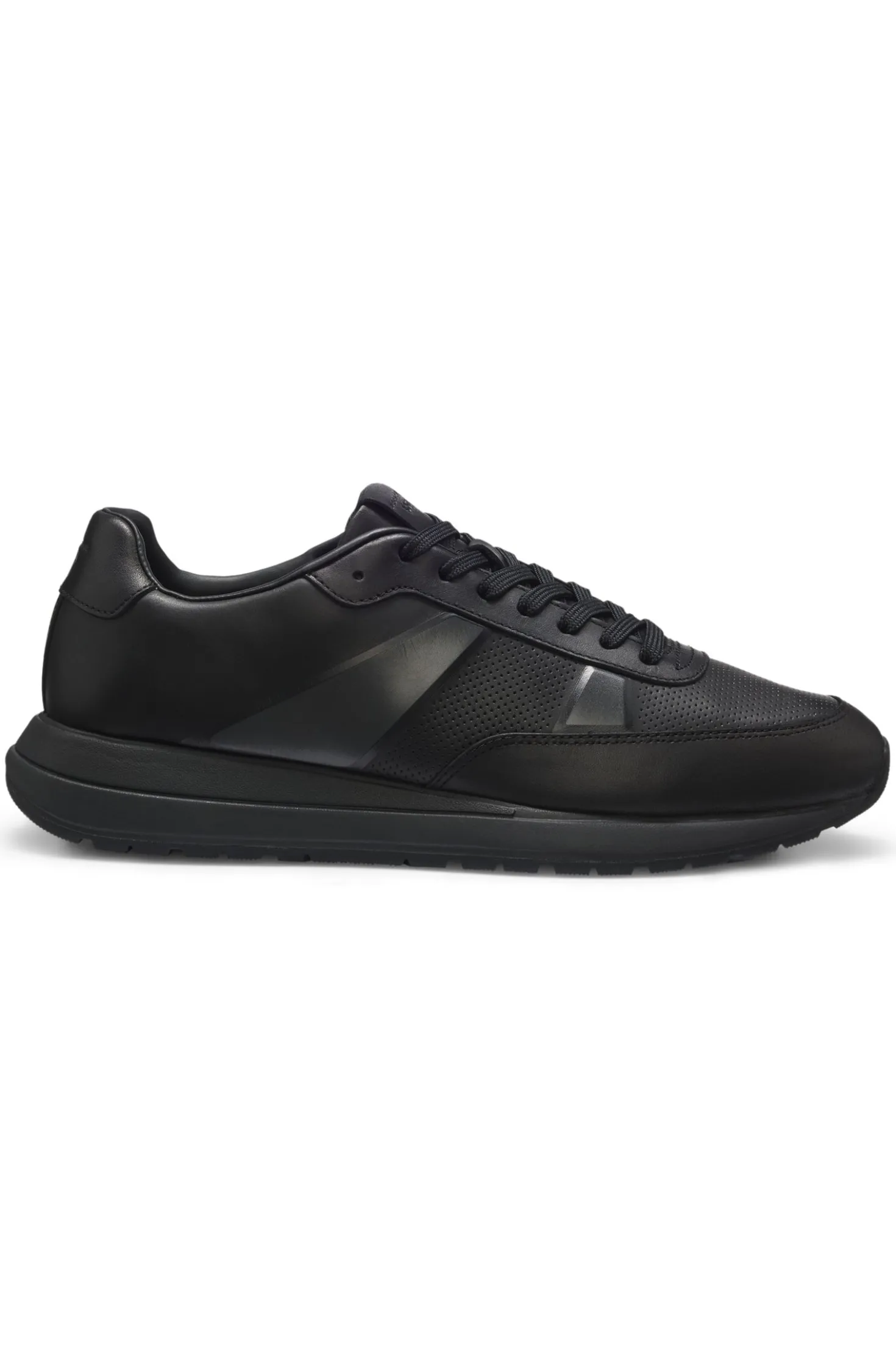Porsche x BOSS leather trainers with perforated details