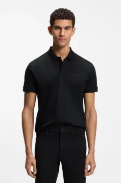 Porsche x BOSS polo shirt in mercerised cotton