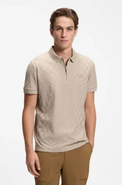 Porsche x BOSS polo shirt with Pasha pattern
