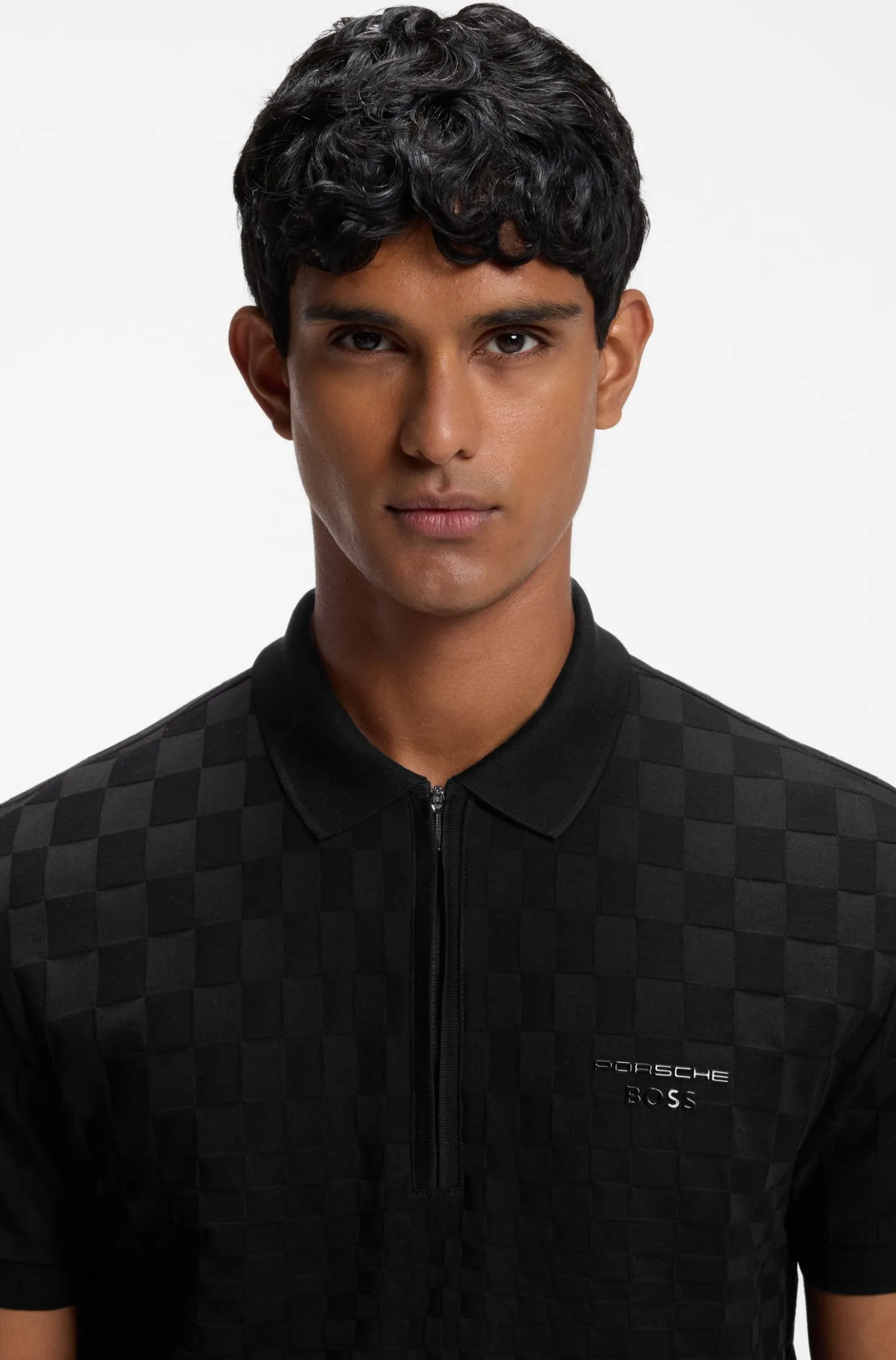 Porsche x BOSS polo shirt with Pasha pattern